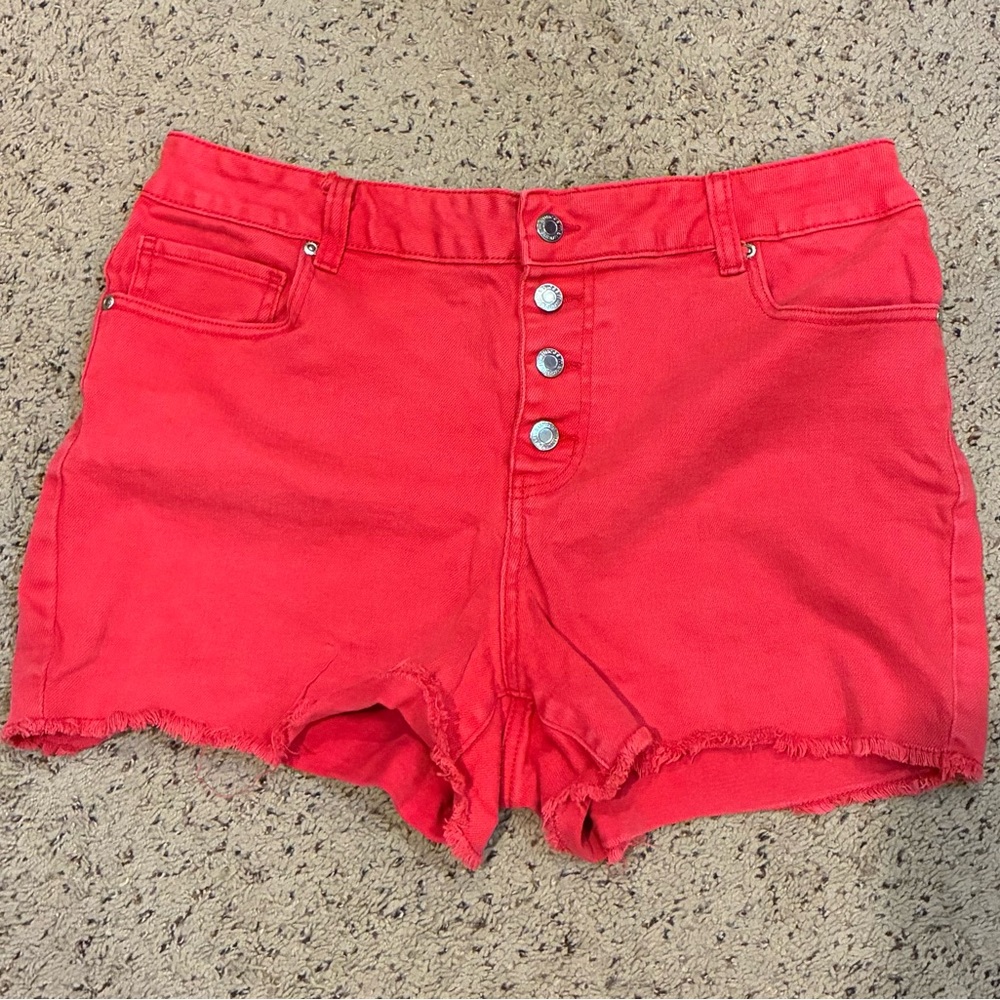 Women's Maurice’s size 14 Red Denim Shorts